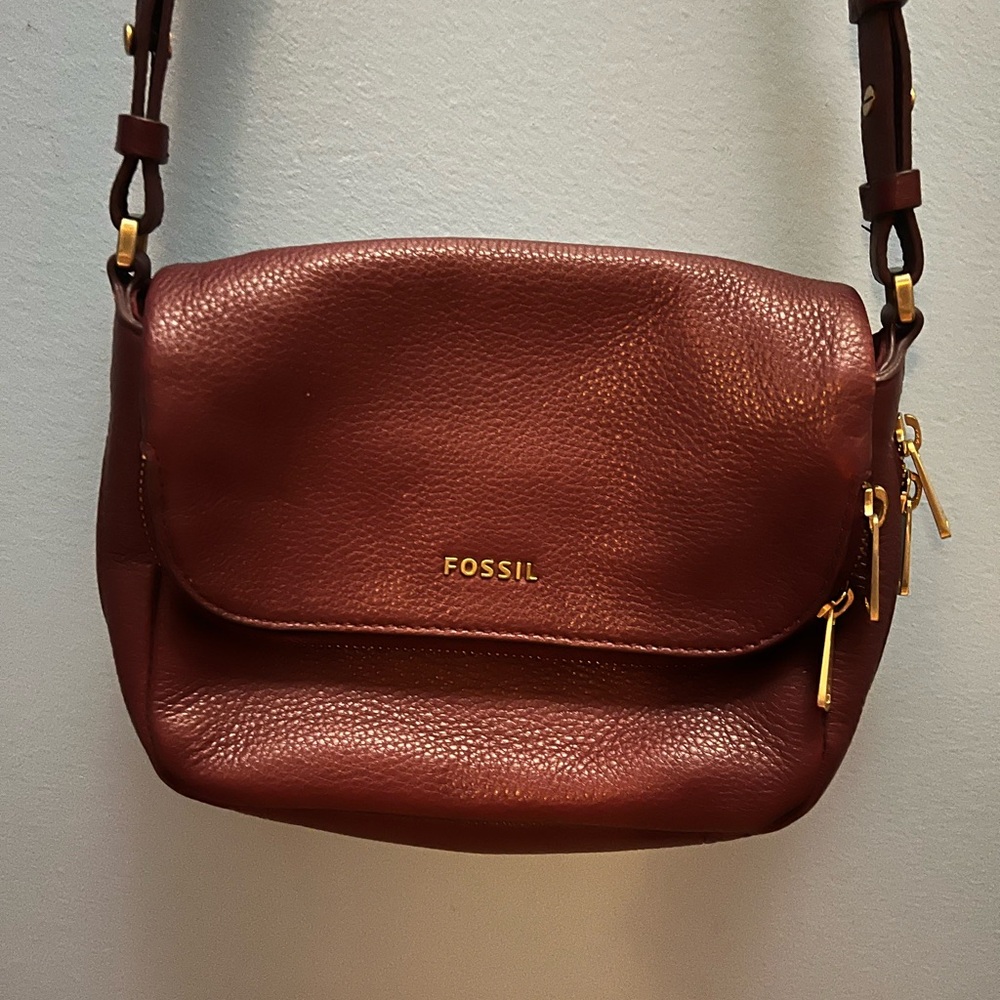 Fossil Women's Rich Brown Crossbody Bag